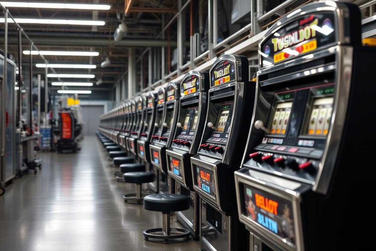 Gaming machine assembly line